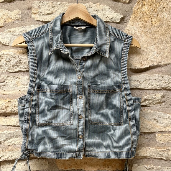 PILCRO Anthropologie Side-Tie Tank Top Striped - Picture 7 of 11